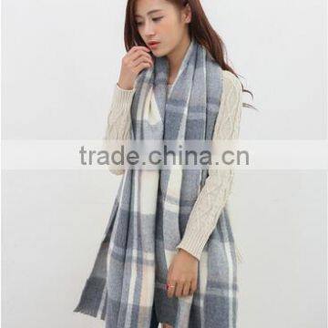 Wholesale Woman Plaid Cashmere Pashmina Scarf And Shawl photo-5