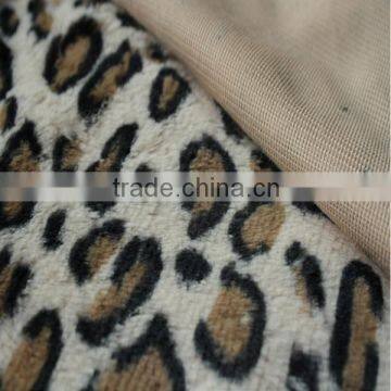 faux leopard fur plush fabric