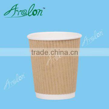 12oz Kraft Double Wall Ripple Wall Paper Cup photo-5