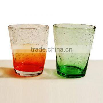 Bubble Color Glass Cup