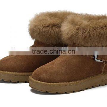 2015 Newest designer cheap hairy women snow boots