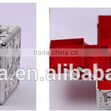 lovely lager capacity cartoon design aluminiun jewellery box