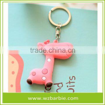 New Design Fashion Soft Rubber/Silicone KeyChain, Keyring