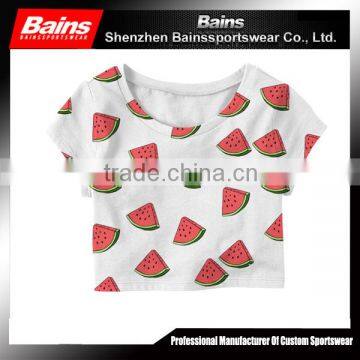 3D Printing White Crop Top Plain&plain Crop Top