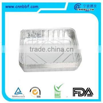 Offer different shapes 100ml,450ml,750ml to 2400ml capacity disposable aluminum foil container/tray/lunch