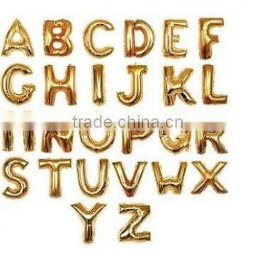 16 inch Gold and Silver Letter Foil Balloons A-Z For Wedding Birthday party, party accessories