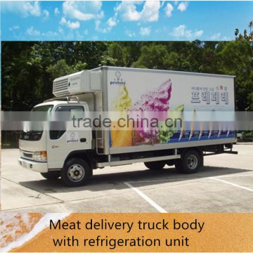 Ice-cream, food,seafood, vegetable refrigerated trucks body