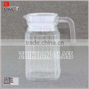 Glass Jug for beer with handle Juice Glass Jug set with lid