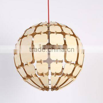 Hot Sale Wood Art Decor Pendant Pine Cone Lamp Wood Chandelier Light JK-8005B-31 LED Pendant Light photo-4
