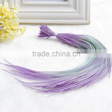 2015 Fashion Ombre Real Grizzly Fether Hair Extension Clip in Hair Extension