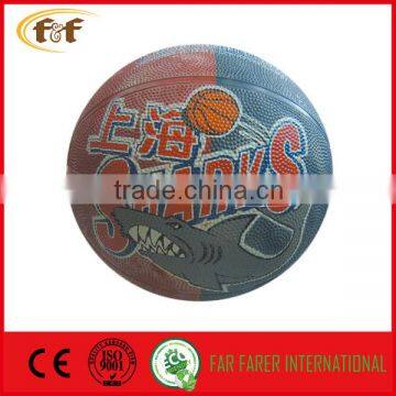 size 5 rubber promotion basketball with customers printing