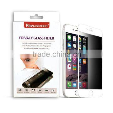 Anti spy for iPhone 6 temper glass screen guard for mobile Phone Use