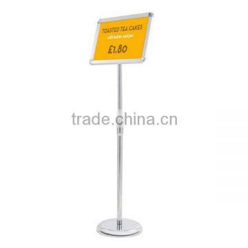 heavy duty adjustable Pedestal Poster Sign indicative menu board