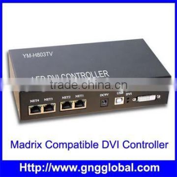 YM H803TV DMX SPI live transmission controller computer madrix art-net led controller