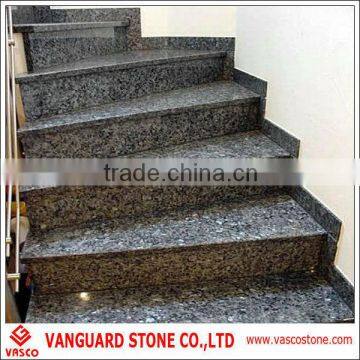 Natural blue pearl granite stairs