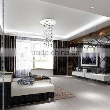 TV Background 3D Digital Printing Cystal Glass, 3d Wall For Living Room Use