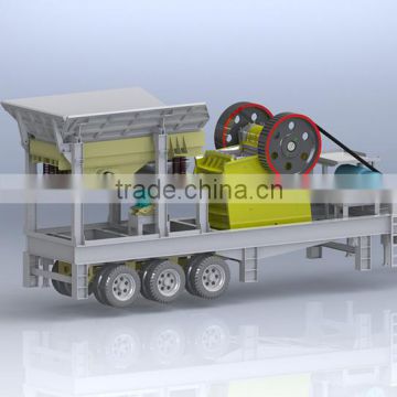 Granite Stone Crushing Machine Portable Jaw Crusher 400x600