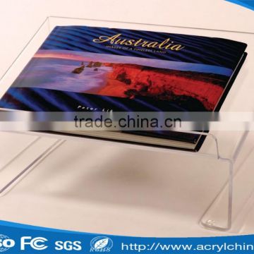 Transparent acrylic magazine display holder /acrylic book display stand