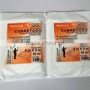 Plastic Drop Sheet/ PE Drop Cloth/ Dust Cover for Decoration photo-6