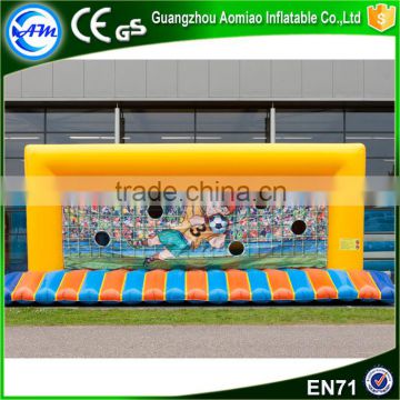 Customize football target toss game inflatable soccer goal post for sale