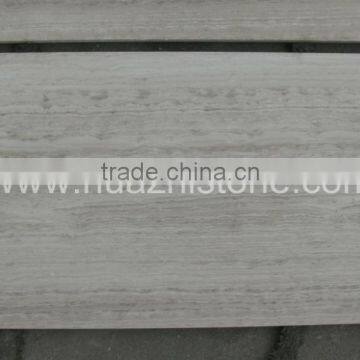 Best sale top quality white wooden vein marble slab/tiles price