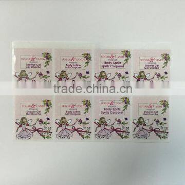 custom beautiful cartoon PVC adhesive sticker