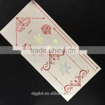 2014 NEW Glitter Tattoo Self Adhesive Rhinestone Tattoo Sticker Gold Foil Tattoo Flash Tatoo/face Sticker