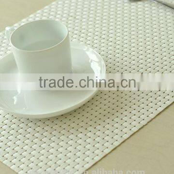 white pvc place mat /cheap placemats/woven pvc placemats for restaurants