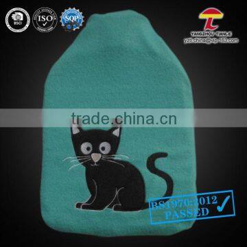 animal hot water bag cover cute black cat