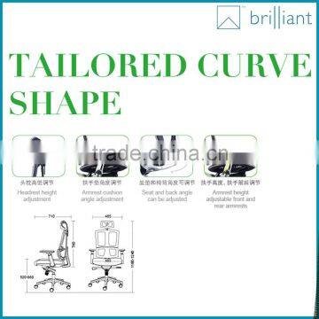 888-1A High-tech Comfortable Ergonomic Multi-fonction Office Chair With Headrest photo-5