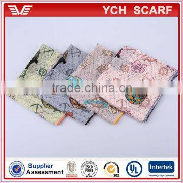 No MOQ Custom Design Printed Natural Silk Scarf photo-2