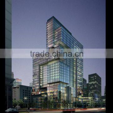 Aluminum Frame Glass Curtain Wall System photo-3