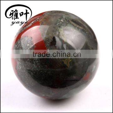 Natural African Blood Stone 50mm round sphere Ball