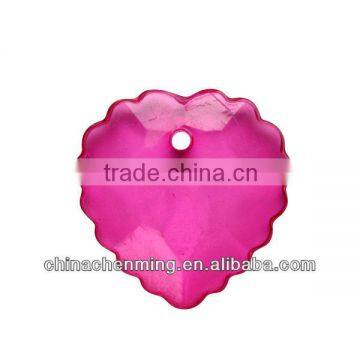 transparent and fashion acrylic heart-shaped beads