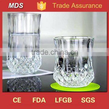 High quality diamond engraved whisky glass cup