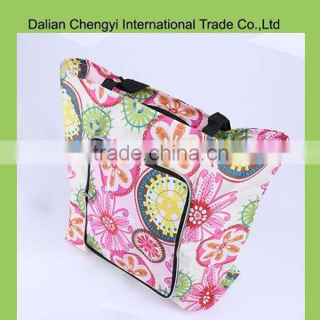 2015 fashion folding chic multifunctional shopping polyester bags