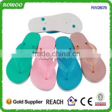 Transparent bareness flip flops slippers PCU shoes for femme