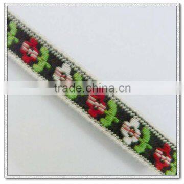 10mm wide jacquard polyester webbing for decoration,ribbon fabric strap