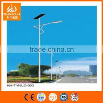 competitive solar street lights double arms light pole LED light source