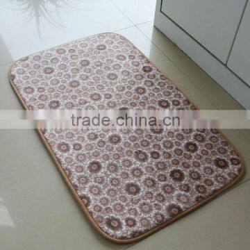 new design coral fleece floor mat with anti-slip base