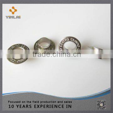 New products metal eyelet with logo