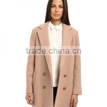 Double-breasted button closure coat Classic design coat