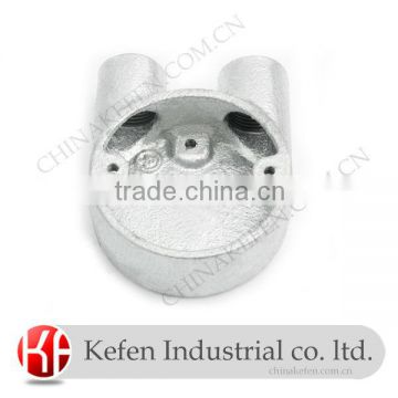 20mm two-way U box/electrical conduit box/ conduit fittings