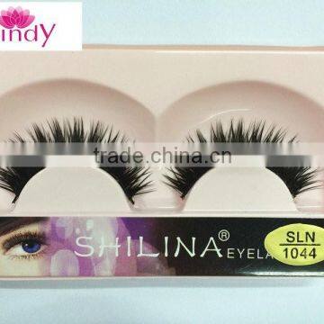 2015 New thick long fake eyelashes Handmade synthetic hair false eyelashes wholesale ZX:236