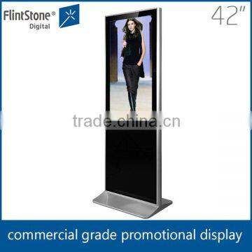 Flint stone 42" lcd digital advertising board,floor message merchandising display