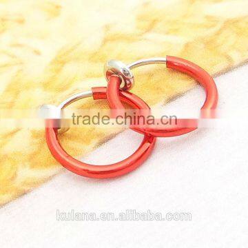 13 mm Wide Spring on Loaded Fake Nose & Lip Ring