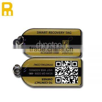 Factory design customized qr code keychain