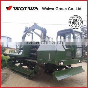 10 ton wood Track crawler carrier with log grabbing system