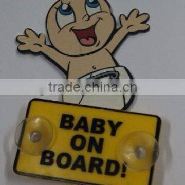 plastic hot selling warning sign (M-CS020)