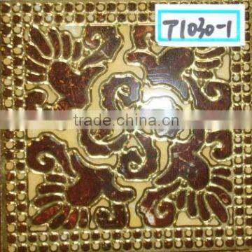 golden taco tile &NEW design GOLDEN AND POLISHED DECORATION tiles,CHINA CRYSTAL WALL tile, CERAMIC TACO tile